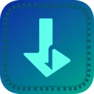 Original VidMate-style video downloader logo illustration